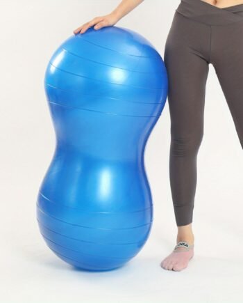 Peanut Shape Yoga Fitness Ball – Balance, Rehabilitation & Sensory Training Ball (Blue)