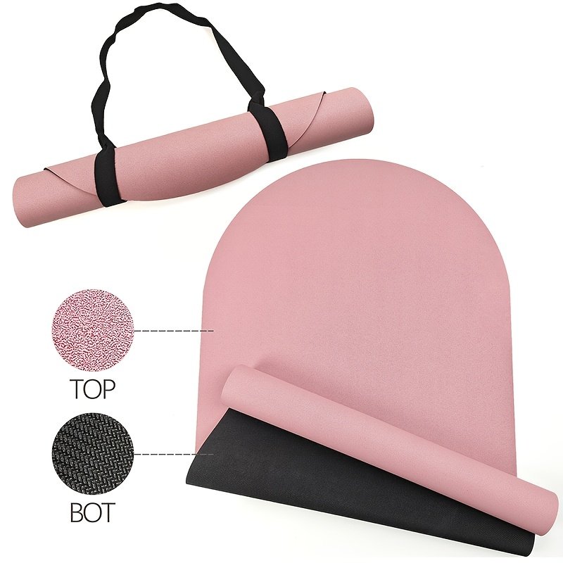 Premium PU Yoga Mat with Coconut Fiber – High-End Anti-Slip Professional Fitness Mat