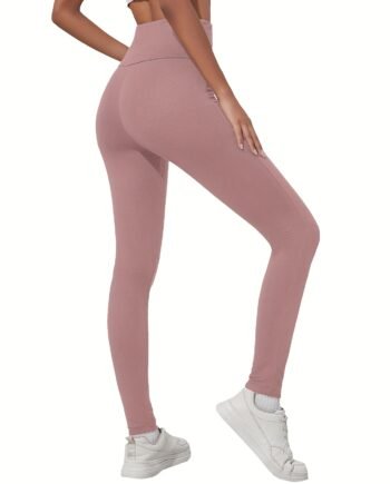 Women's Super Soft High-Waisted Leggings with Pockets – Tummy Control Yoga & Running Pants