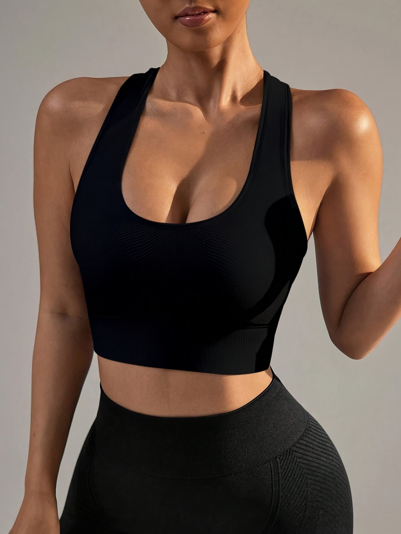 Women's Premium Sports Bra – High-Quality Supportive Activewear Bra (Black)